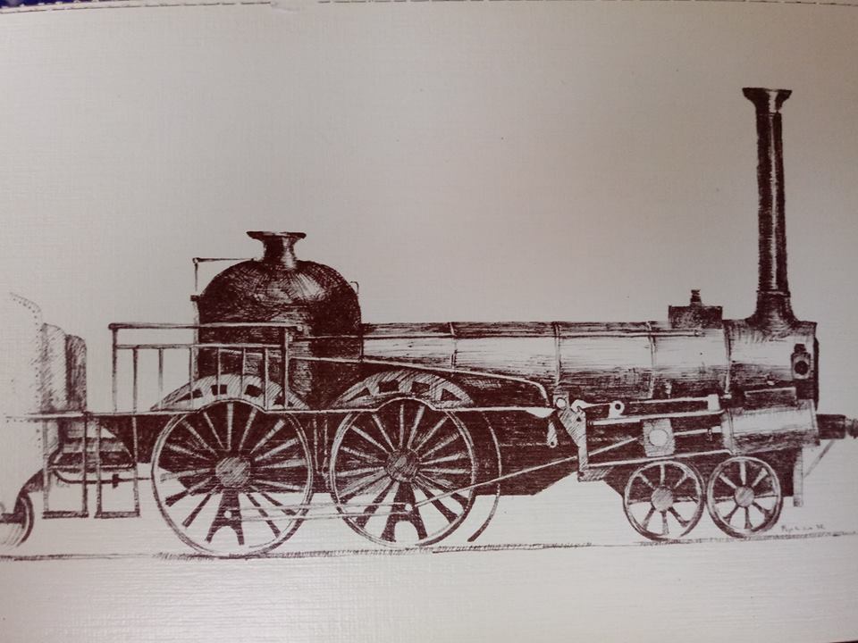 Lokomotiva  Tergla  tipa 2-B-O, radila na prvoj pruzi u Sloveniji Maribor- Zidani Most- Ljubljana 1849 g..jpg