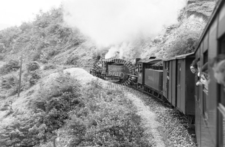 UNRRA 0-8-0 34 + 6 at Between Sanica Doniza and Srnetica in 1966 -.jpg