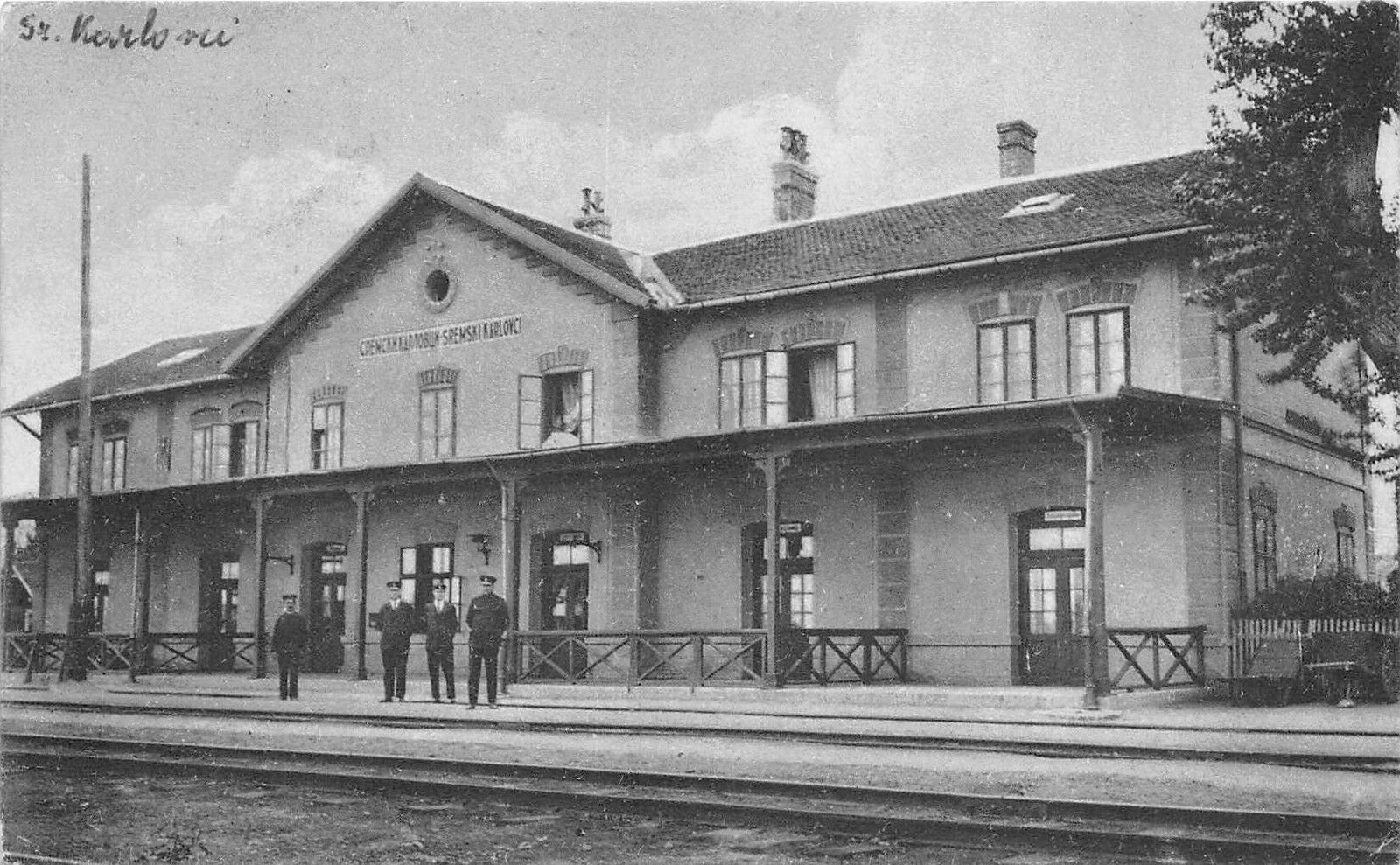 s-l1600  Sremski Karlovci Bahnhof Railway Station Train Chemin de fer serbia.jpg