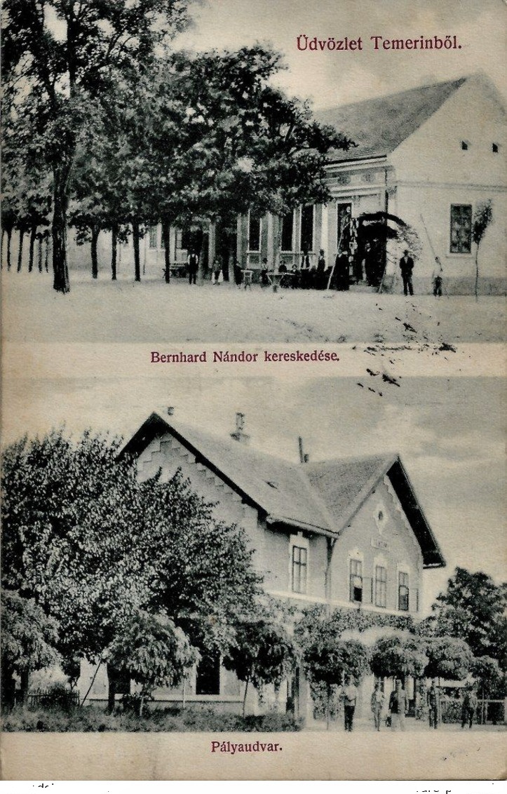 055_001 Temerin 1907 - Bernhard Nandor - Železnica - Railway - Vasutallomas.jpg