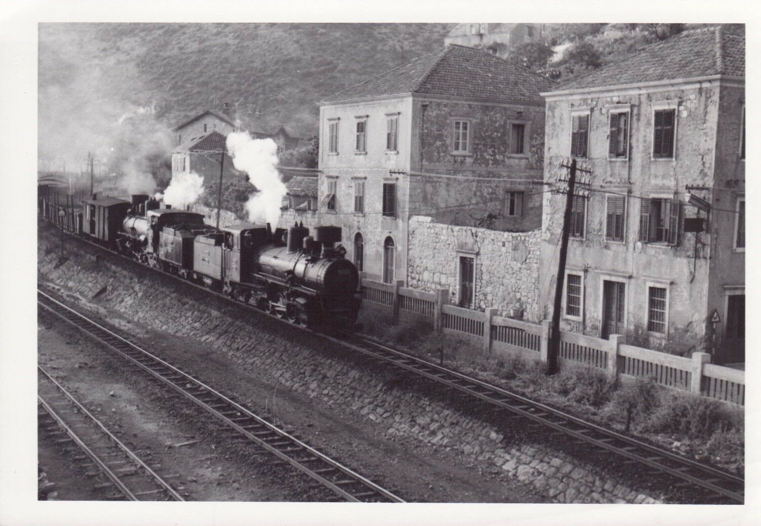 s-l1600 DU 1960s original photograph. locomotive's ! high top view . france.jpg