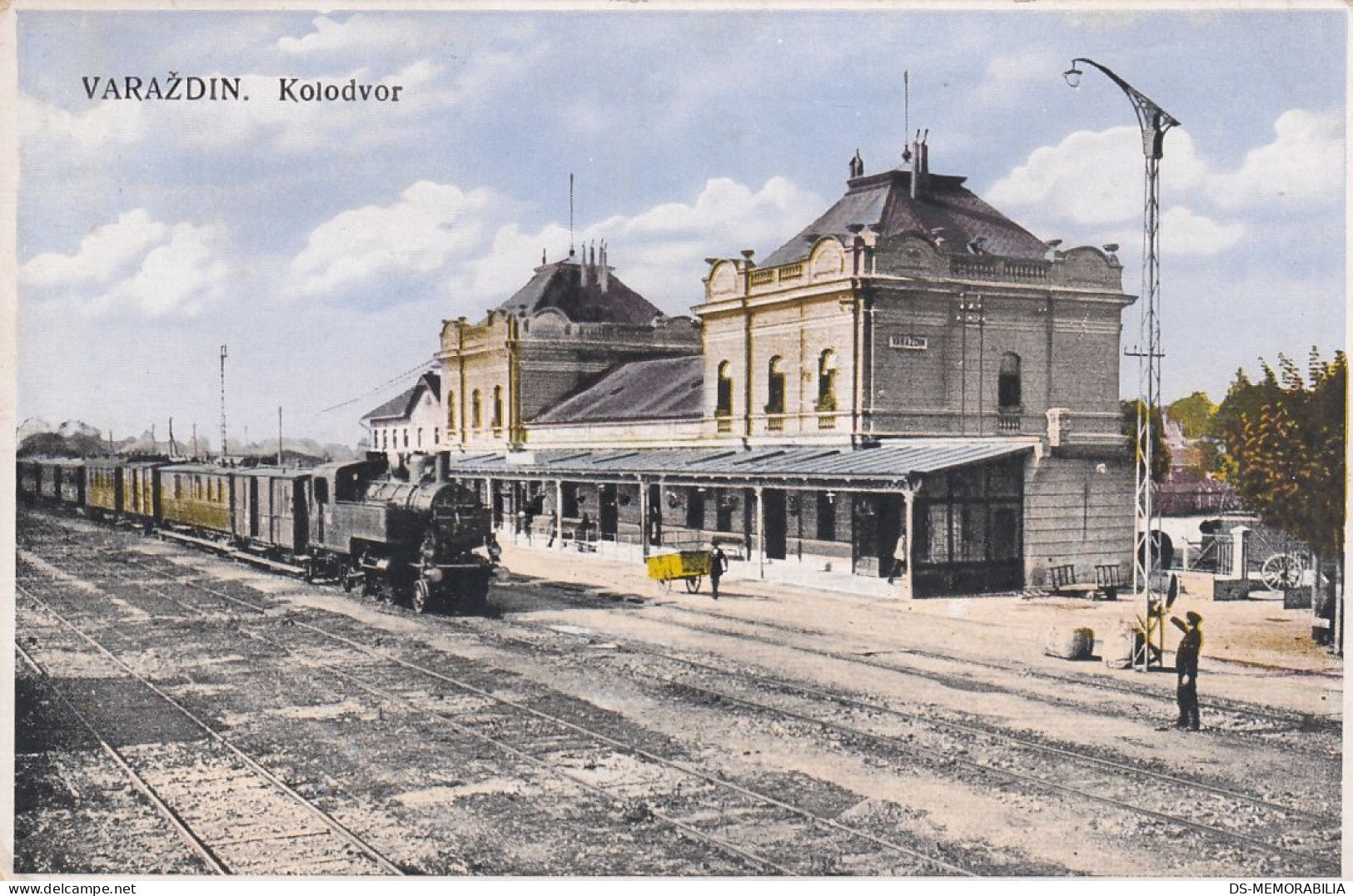 573_001 Varaždin - Railway Train Station , Bahnhof 1929.jpg